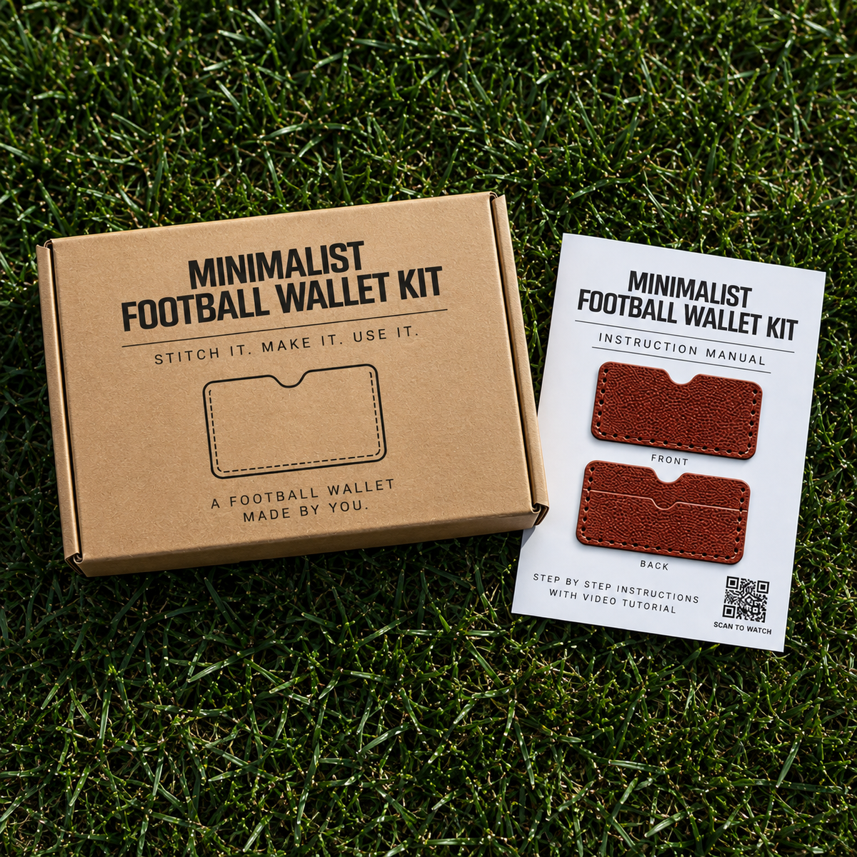 DIY Minimalist Football Wallet Kit