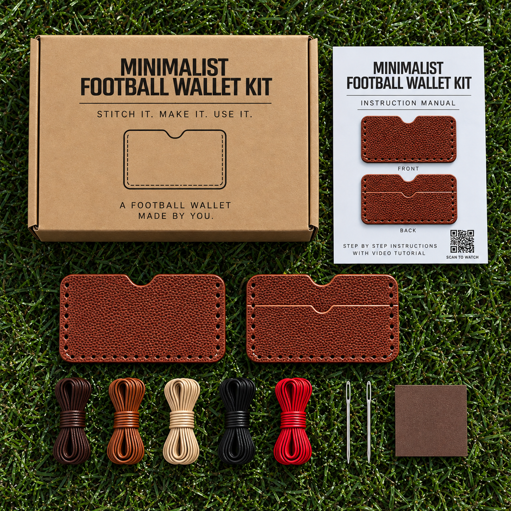 DIY Minimalist Football Wallet Kit